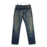 [W32] VISVIM SOCIAL SCULPTURE DENIM PYTHON PATCH ZIP FLY STRAIGHT DENIM PANTS INDIGO
