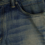 [W32] VISVIM SOCIAL SCULPTURE DENIM PYTHON PATCH ZIP FLY STRAIGHT DENIM PANTS INDIGO