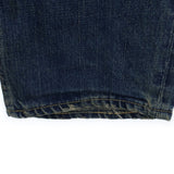 [W32] VISVIM SOCIAL SCULPTURE DENIM PYTHON PATCH ZIP FLY STRAIGHT DENIM PANTS INDIGO