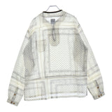 [2] VISVIM ICT TUNIC SHIRT BANDANA PRINT COTTON LONG SLEEVE SHIRT WHITE
