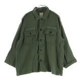 [4 / XL EQUIV.] VISVIM 24SS CANAAN L/S SHIRT (LINEN WOOL MILITARY SHIRT JACKET) KHAKI