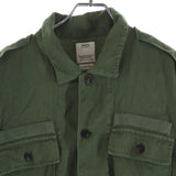 [4 / XL EQUIV.] VISVIM 24SS CANAAN L/S SHIRT (LINEN WOOL MILITARY SHIRT JACKET) KHAKI
