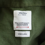 [4 / XL EQUIV.] VISVIM 24SS CANAAN L/S SHIRT (LINEN WOOL MILITARY SHIRT JACKET) KHAKI