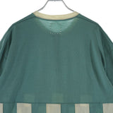 [2 / M EQUIV.] VISVIM 25SS MERCKX CB ZIP P.O S/S CHECKER HALF-ZIP CREWNECK SHORT SLEEVE KNIT GREEN