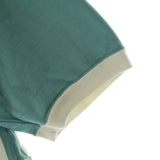 [2 / M EQUIV.] VISVIM 25SS MERCKX CB ZIP P.O S/S CHECKER HALF-ZIP CREWNECK SHORT SLEEVE KNIT GREEN