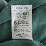 [2 / M EQUIV.] VISVIM 25SS MERCKX CB ZIP P.O S/S CHECKER HALF-ZIP CREWNECK SHORT SLEEVE KNIT GREEN