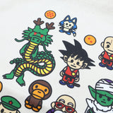 A BATHING APE BAPE x DRAGON BALL BABY MILO CHARACTER TOTE BAG WHITE