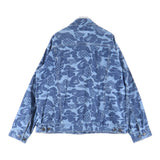 [S] A BATHING APE BAPE BLUE ASIA CAMO ALL-OVER PRINT DENIM JACKET INDIGO