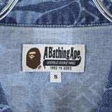 [S] A BATHING APE BAPE BLUE ASIA CAMO ALL-OVER PRINT DENIM JACKET INDIGO