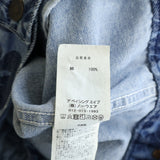 [L] A BATHING APE BAPE BLUE ASIA CAMO ALL-OVER PRINT DENIM JACKET INDIGO