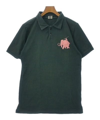 [L] Kapital Mammoth Embroidered Polo Shirt Green