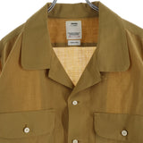 [3 / L EQUIV.] VISVIM BOOMER SHIRT L/S DOUBLE POCKET OPEN COLLAR LONG SLEEVE BUTTON SHIRT BROWN