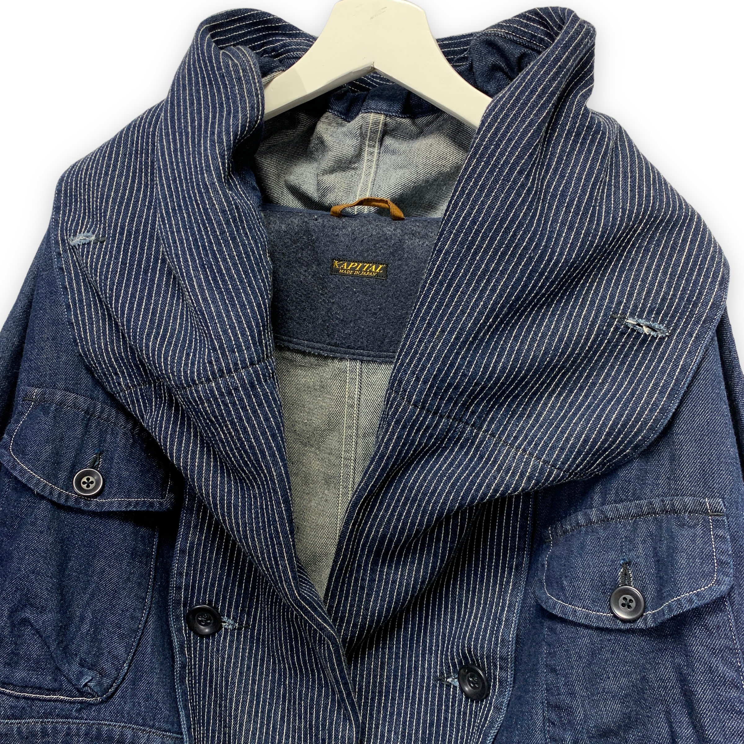 S] Kapital Denim One Wash Indigo Ring Coat – StylisticsJapan.com
