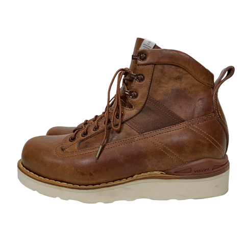 [8] Visvim Beard Boots Folk Leather Brown