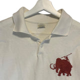 [M] Kapital Mammoth Embroidered Polo Shirt White