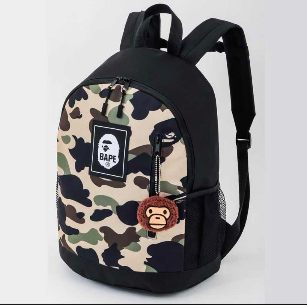 bape mini backpack DS! A Bathing Ape Bape 2022SS Baby Milo 1st Camo Backpack + Charm Set – StylisticsJapan.com
