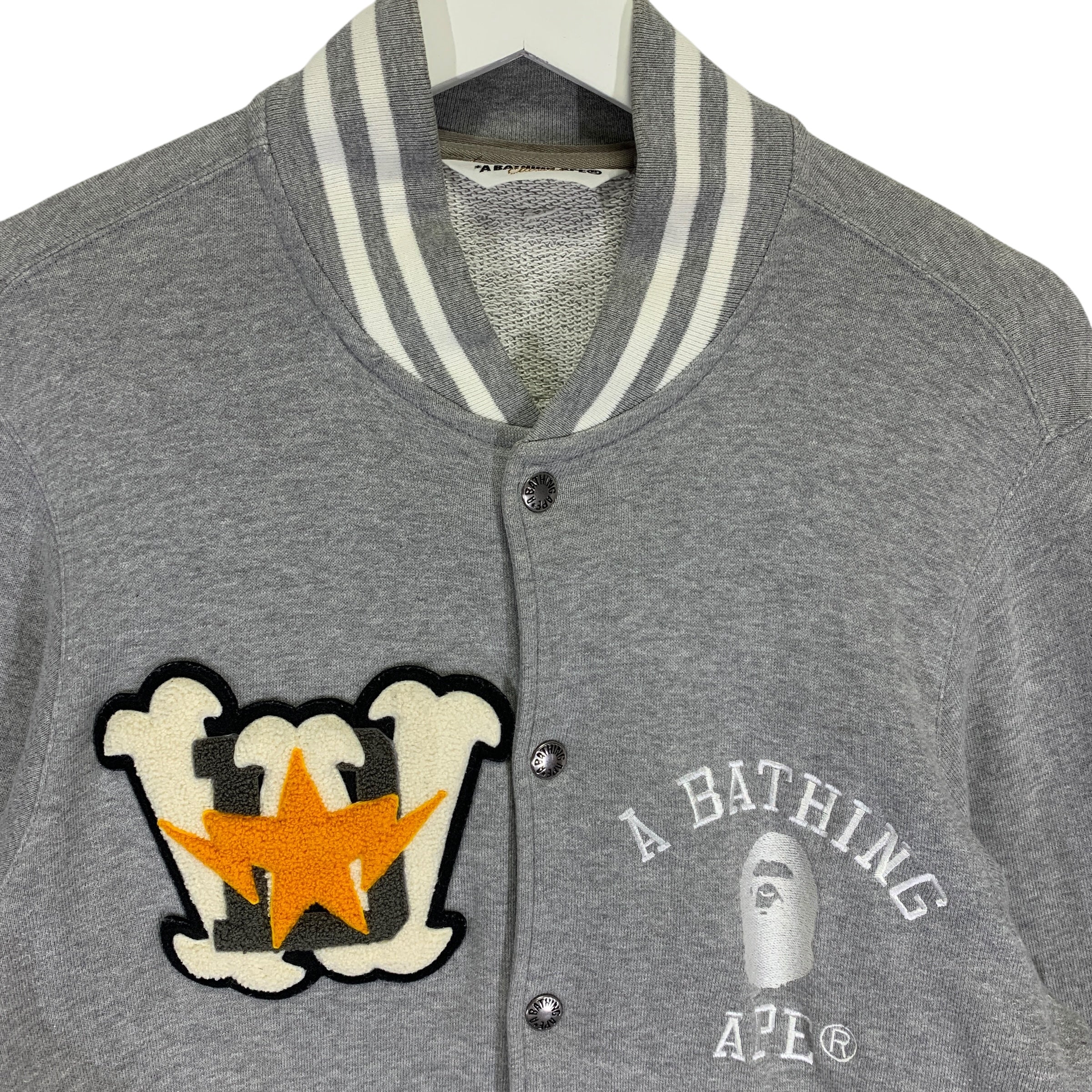 M] A Bathing Ape Bape Classics '93 Cotton Sweat Stadium Jacket