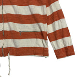 [M] Kapital Dobby Cotton Stripe Zip Up Sweatshirt Hoodie