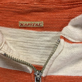 [M] Kapital Dobby Cotton Stripe Zip Up Sweatshirt Hoodie