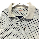 [XL] Kapital Diver Polka Dot Polo Shirt Grey
