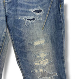 [S] Number Nine Nano Universe Slim Distressed Denim Jeans Indigo