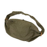 KAPITAL #6 COTTON CANVAS BIG SNUFKIN BAG OLIVE