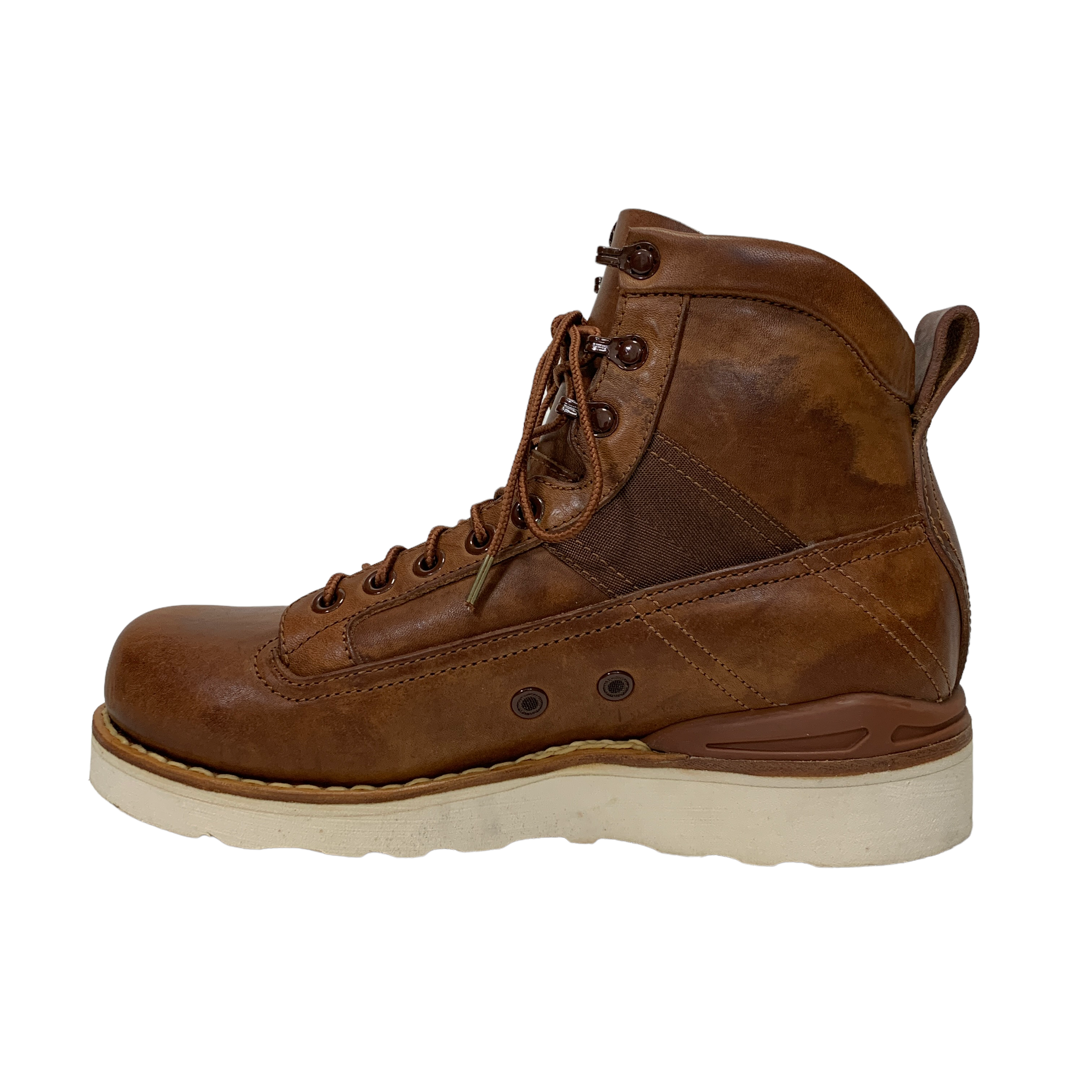 8] Visvim Beard Boots Folk Leather Brown – StylisticsJapan.com