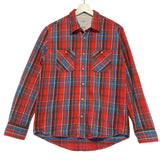 [S] Visvim Black Elk Flannel L/S Shirt Red / Blue