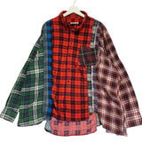 [OS] Needles Rebuild 7 Cut Oversized Flannel Shirt