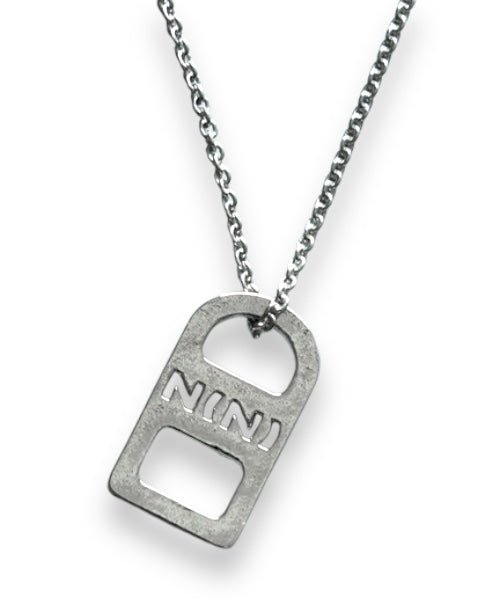 NEW! Number Nine Logo Plate Necklace – StylisticsJapan.com
