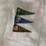 [L] Kapital Tie Dye Flag T-Shirt Tee
