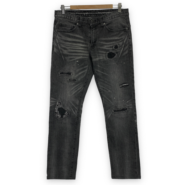 No.9　メンズ　BLK M M] Number Nine Distressed Denim Jeans Black – StylisticsJapan.com