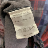 [M] Needles Rebuild Wide 7 Cut Flannel Shirt