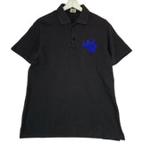 [L] Kapital Mammoth Embroidered Polo Shirt Black