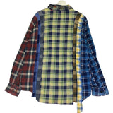 [M] Needles Rebuild 7 Cut Boro Collar Oversized Flannel Shirt