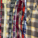 [L] Needles Rebuild Ribbon Cut Flannel Shirt Remake