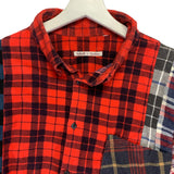 [OS] Needles Rebuild 7 Cut Oversized Flannel Shirt
