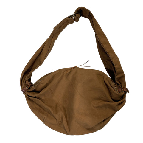 KAPITAL #6 COTTON CANVAS BIG SNUFKIN BAG BROWN