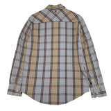 [1] VISVIM BLACK ELK CHECK FLANNEL SHIRT L/S LIGHT BLUE BEIGE