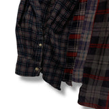 [M] Needles Rebuild Wide 7 Cut Flannel Shirt