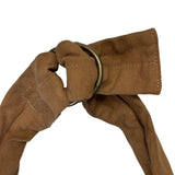 KAPITAL #6 COTTON CANVAS BIG SNUFKIN BAG BROWN