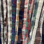 [OS] Needles Rebuild Ribbon Cut Oversized Flannel Shirt