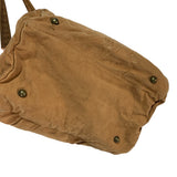 Kapital Duffle Zip Compartent Canvas Tote Bag Brown