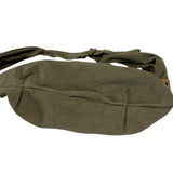 KAPITAL #6 COTTON CANVAS BIG SNUFKIN BAG OLIVE