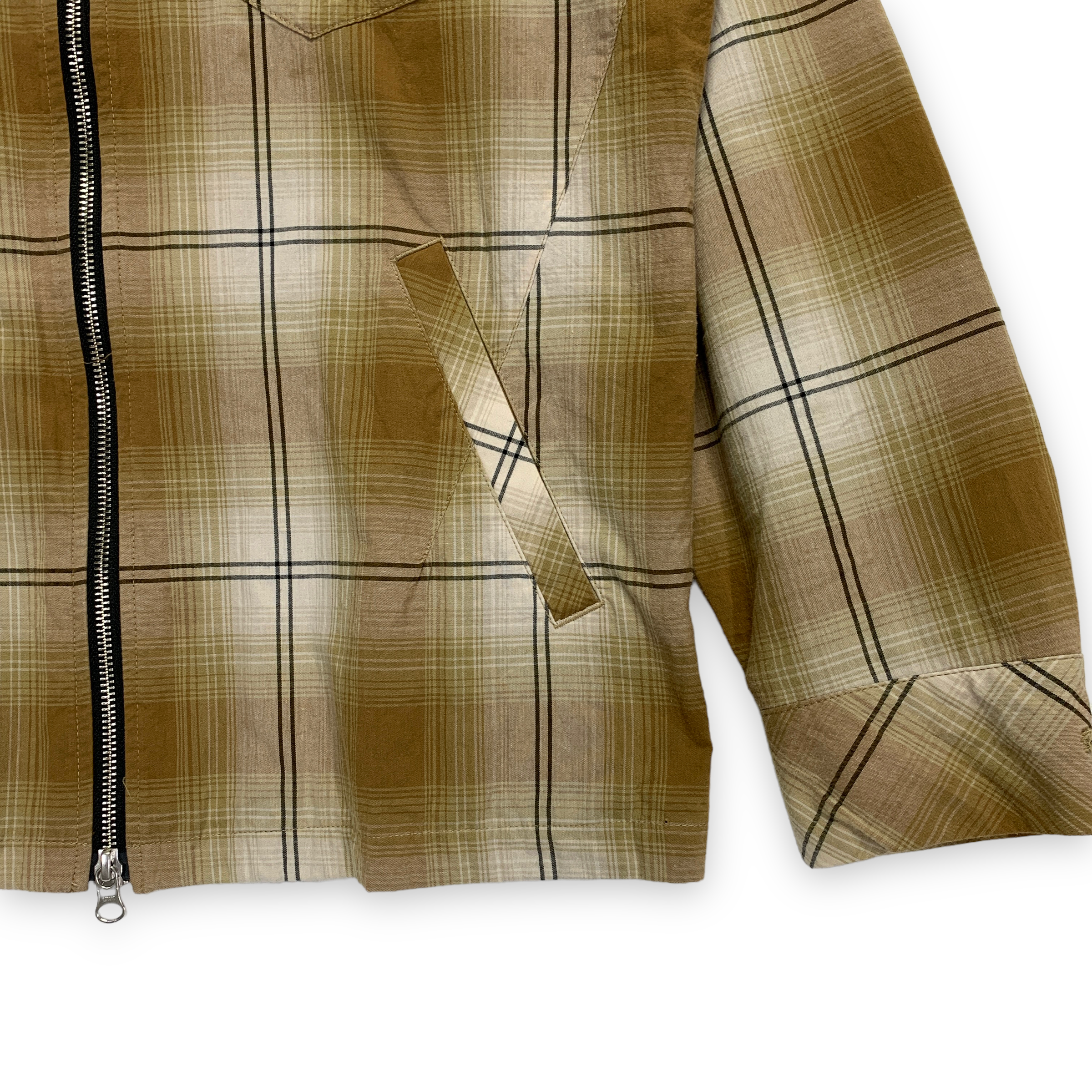M] Number Nine Shadow Plaid Zip Up Shirt Jacket – StylisticsJapan.com