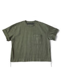 KAPITAL 16/- Dense Jersey ARMY Beach Pack T-Shirt - Khaki