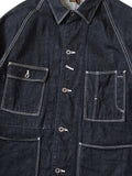 KAPITAL 12oz Denim CACTUS Coverall Indigo - Detail 4