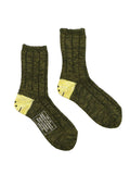 KAPITAL 56-Needle MA-1 Rainbowy Happy Heel Socks - KHA