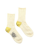 KAPITAL 56-Needle MA-1 Rainbowy Happy Heel Socks - WH