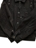 KAPITAL 11.5oz Black×Black Denim Thunderbird Jacket - Detail 4